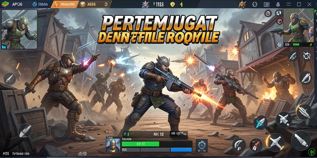 Screenshot dari gameplay seru API36 dalam Battle Royale.