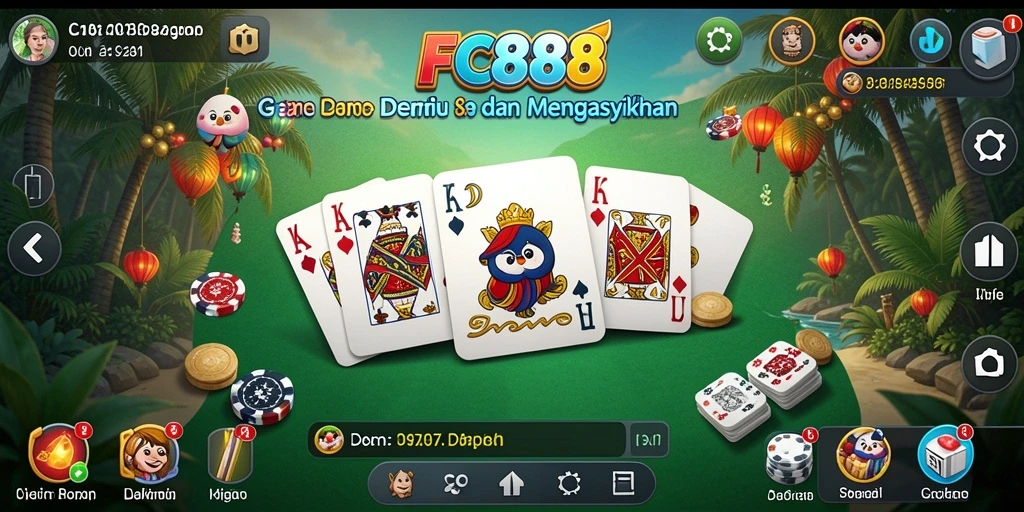 Tampilan gameplay seru dari FC888 dengan teman-teman.