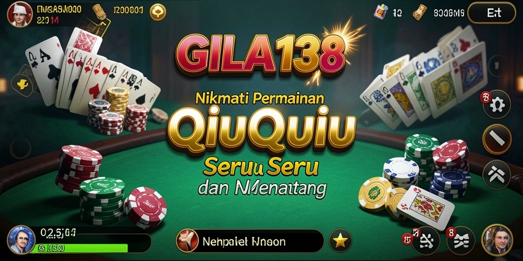 Tangkapan layar GILA138 menampilkan aksi seru permainan QiuQiu.