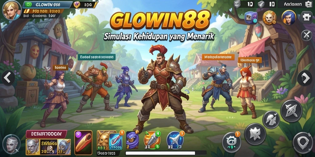 Tampilan gameplay GLOWIN88 yang seru dan interaktif.