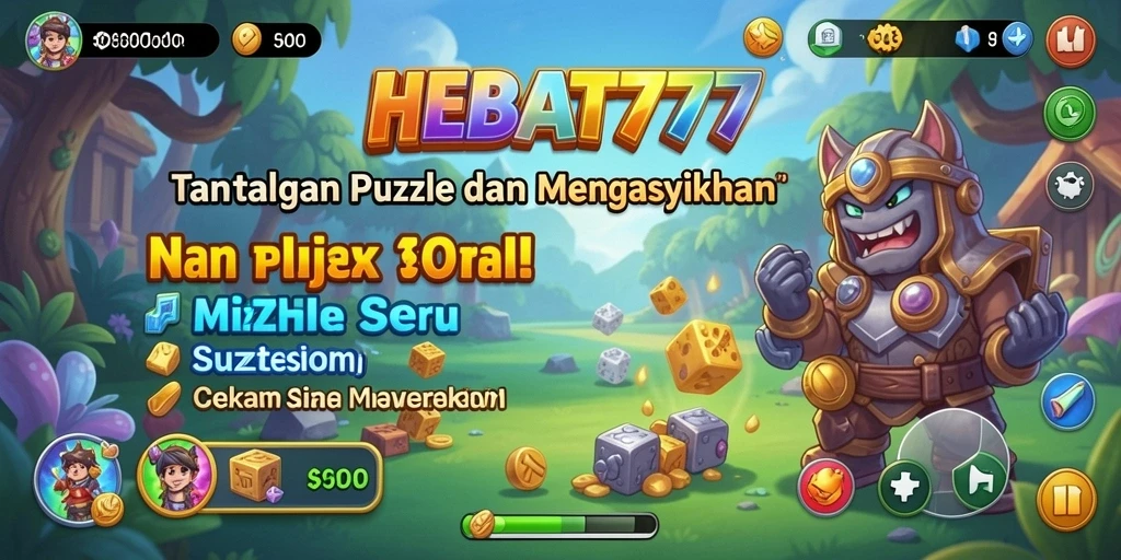 Tampilan gameplay HEBAT777 dengan berbagai tantangan Puzzle.