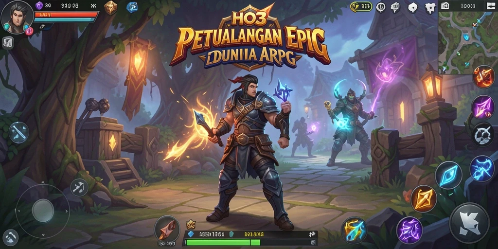 Screenshot menampilkan aksi seru dalam permainan ARPG HO3.