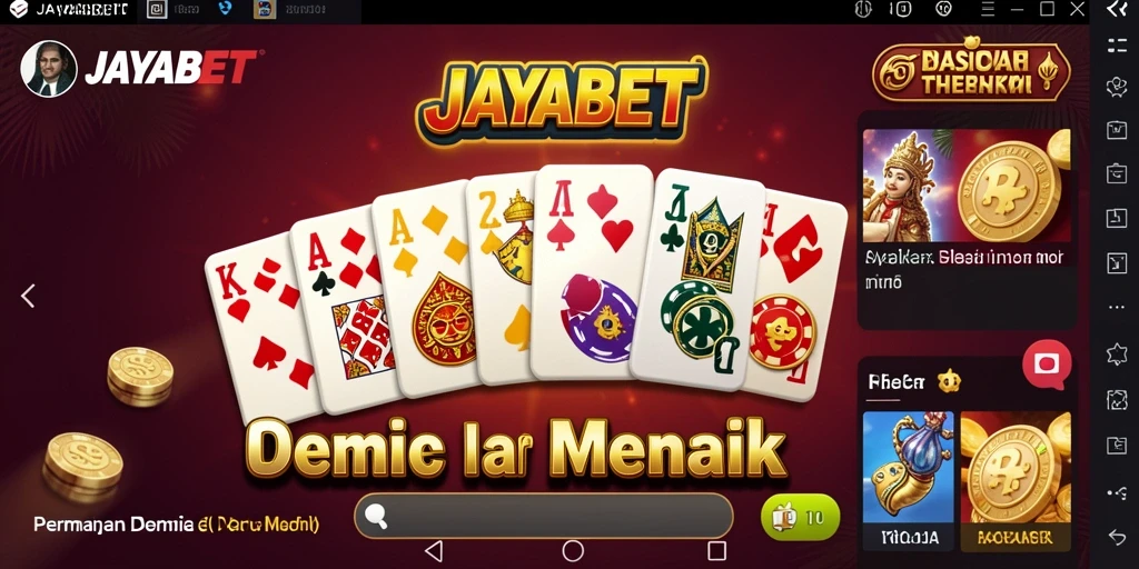 Screenshot JAYABET menampilkan gameplay Domino yang menarik dan seru.