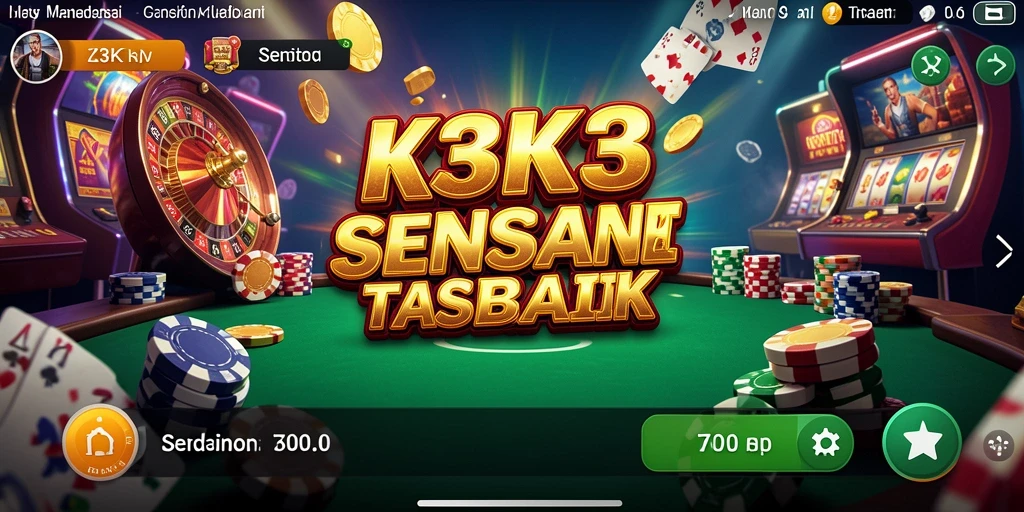 Tampilan permainan K3K3 yang menarik dan seru.