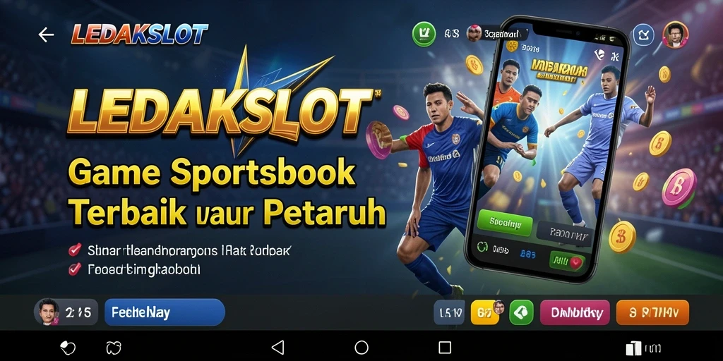 Tampilan antarmuka aplikasi LEDAKSLOT yang modern dan menarik.