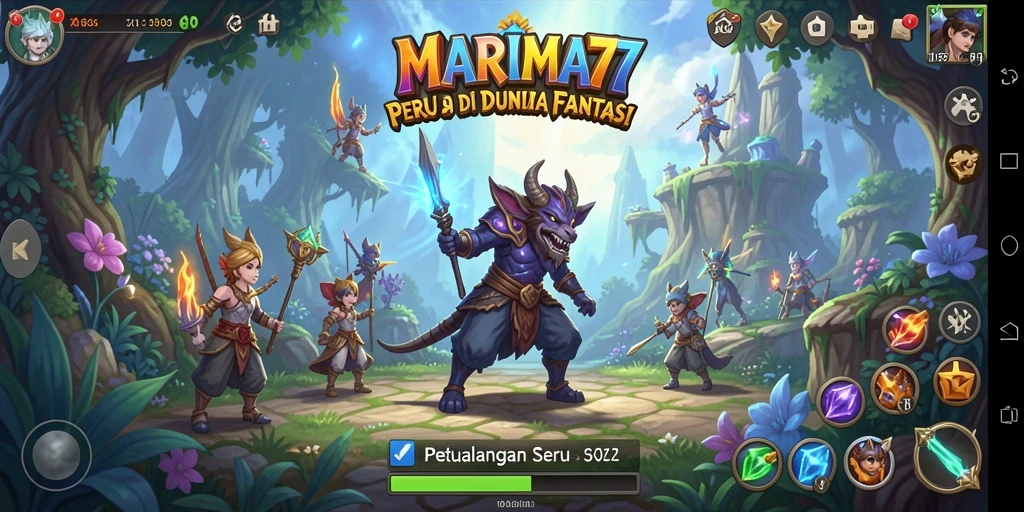 Tampilan gameplay MARIMA77 yang menampilkan aksi petualangan yang mendebarkan.