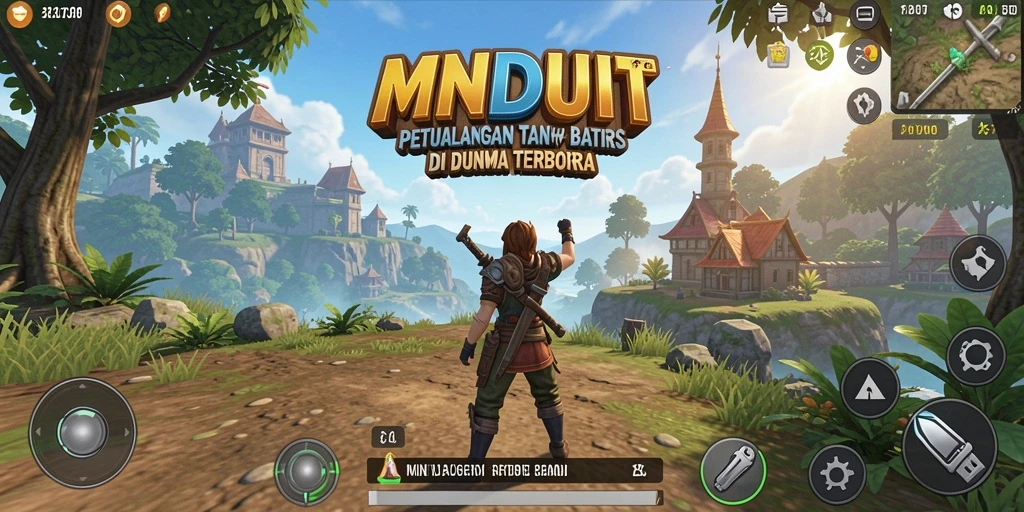 Gameplay MNDUIT yang menampilkan eksplorasi dunia terbuka yang seru.