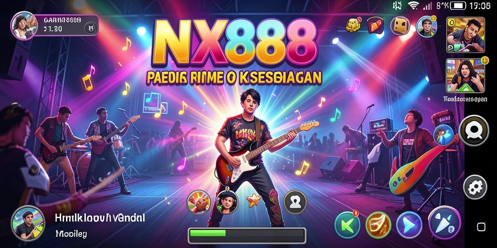Tampilan gameplay NX888 yang penuh energi dan keseruan.
