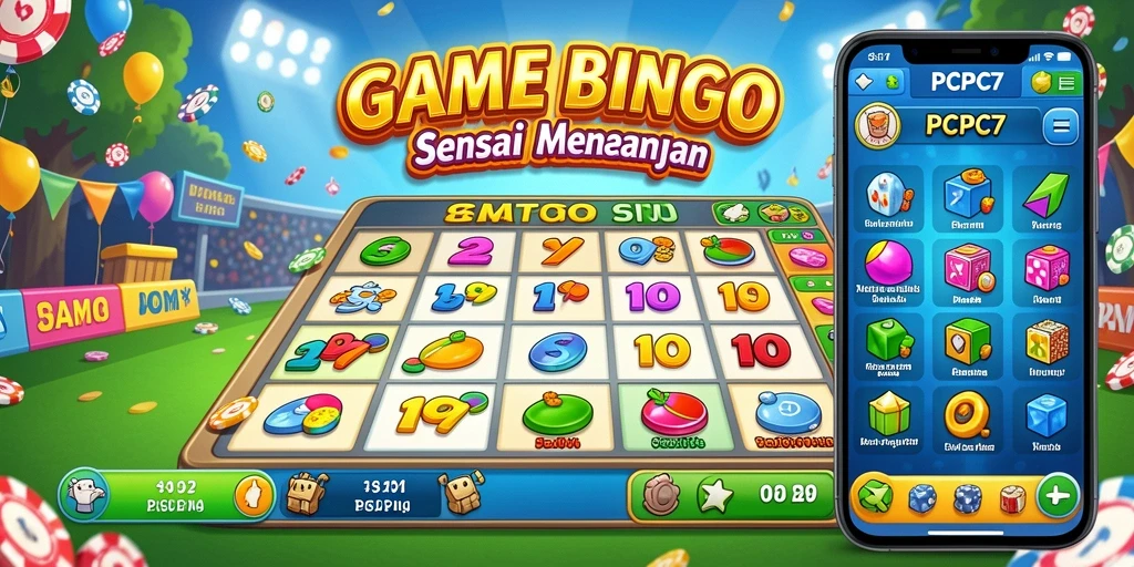 Tampilan permainan Bingo yang menarik dan penuh warna di PCPC7.