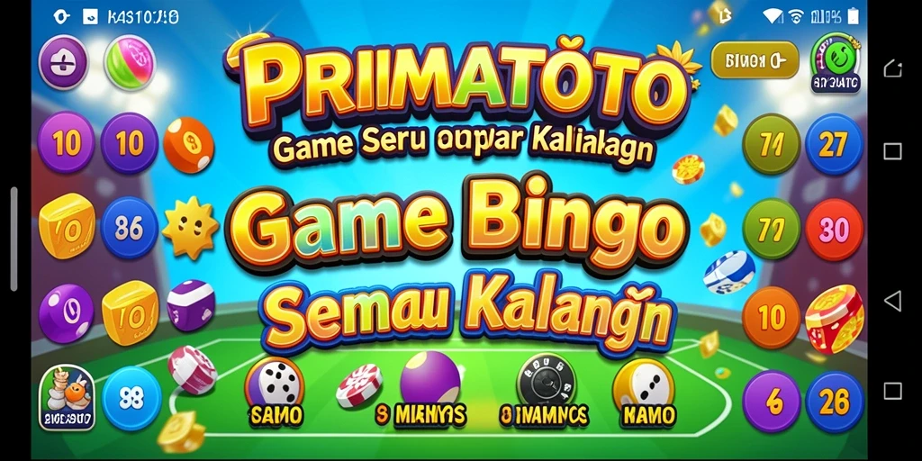 Tampilan gameplay PRIMATOTO yang seru saat bermain Bingo.