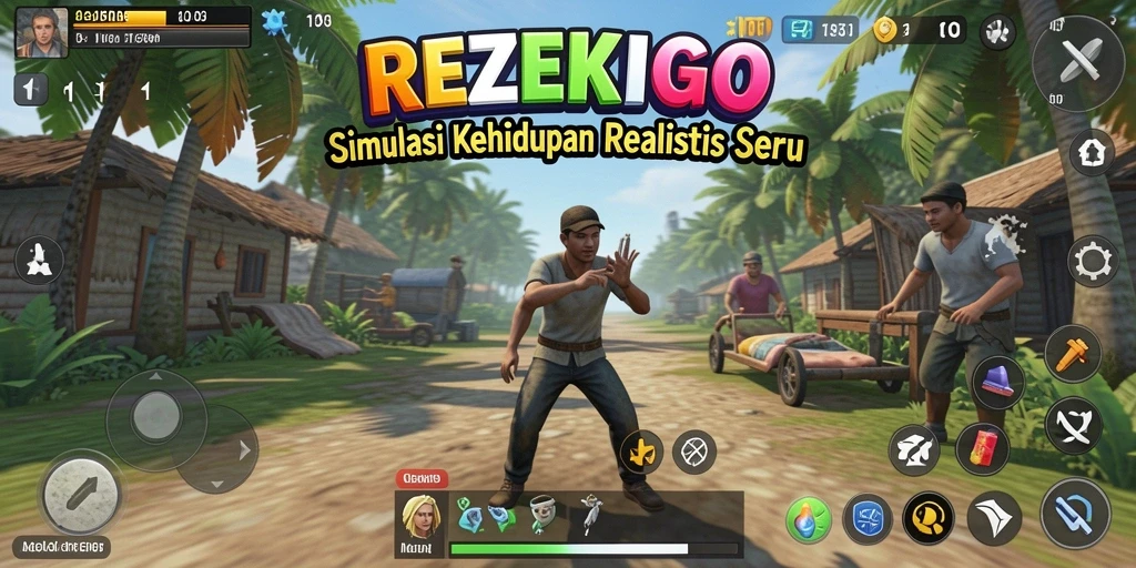 Tampilan gameplay REZEKIGO yang menarik dan interaktif.