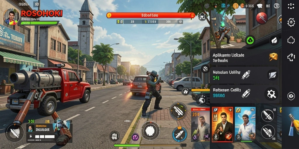 Tampilan screenshot utama ROSOHOKI menampilkan fitur-fitur utility yang kaya.