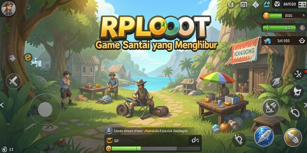 Tangkapan layar gameplay RPLOOT dengan interaksi santai dan menyenangkan.