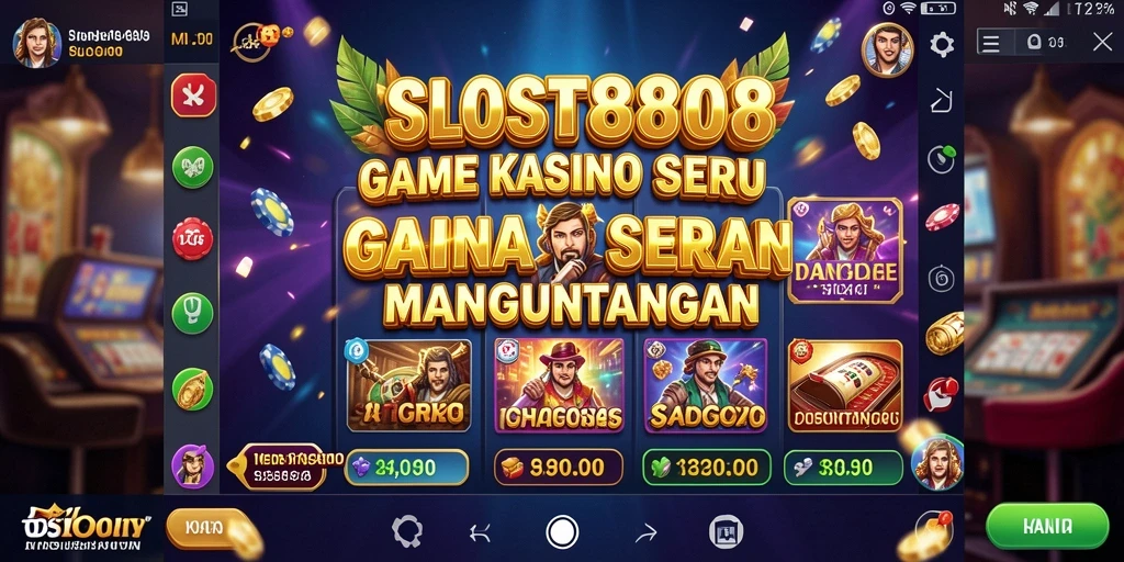 Tampilan gameplay SLOST8808 dengan desain yang menarik.