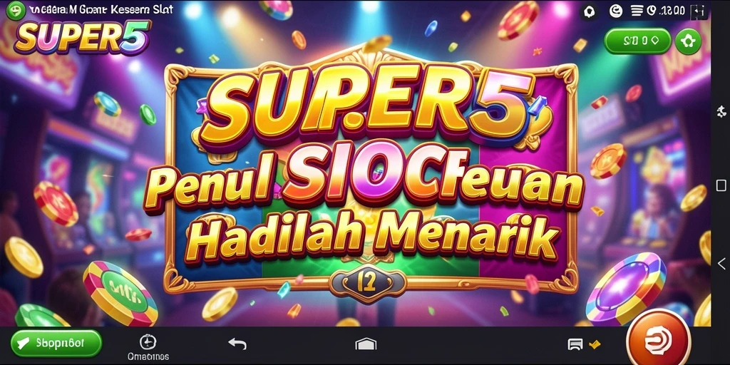 Tampilan gameplay SUPER5 yang menarik dan penuh warna.