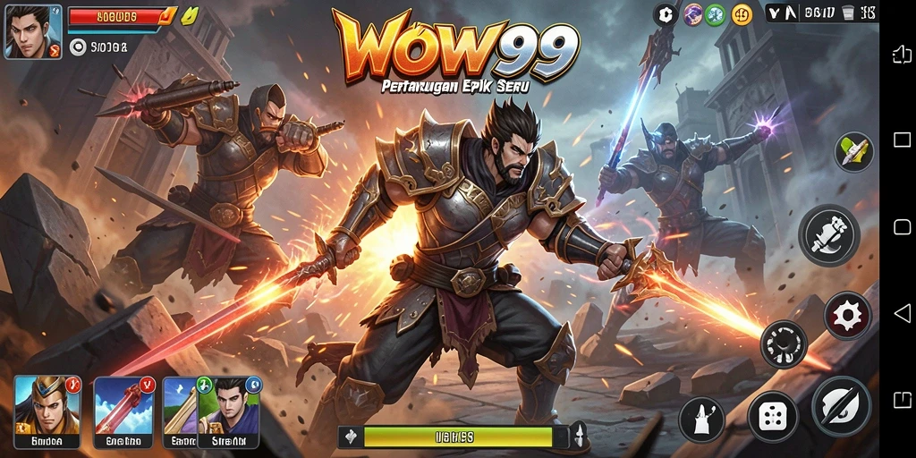 Tampilan pertarungan epik dalam WOW99 yang memukau dan penuh aksi.
